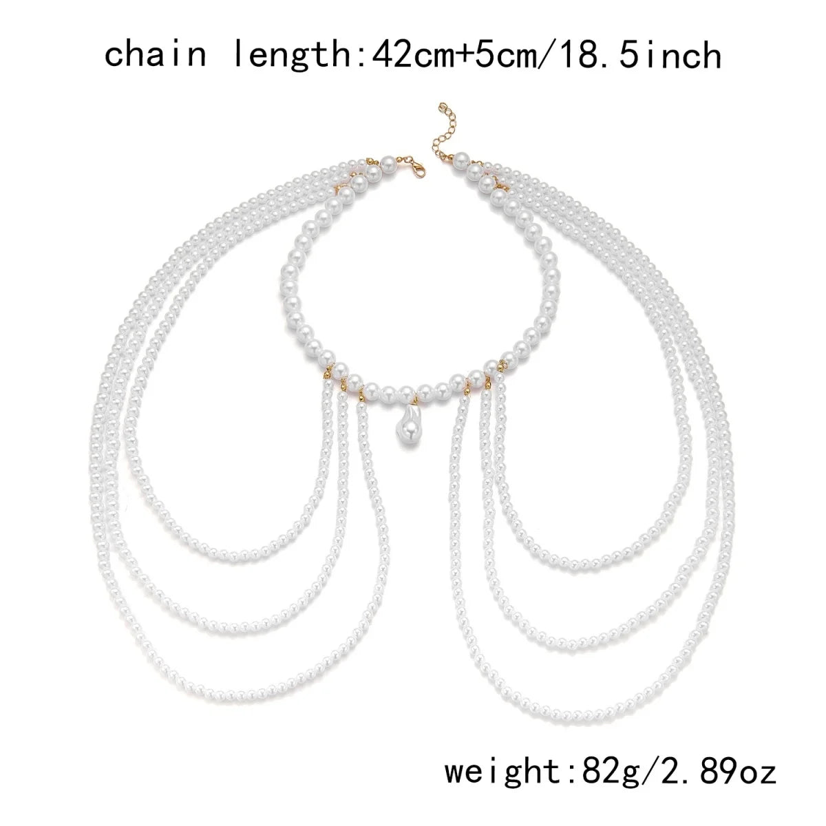 Pearl Baroque Beaded Choker Necklace - VEYAROSE