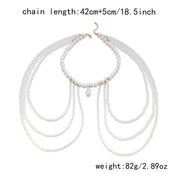 Pearl Baroque Beaded Choker Necklace - VEYAROSE