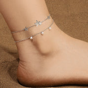 Sterling Silver Anklet - VEYAROSE