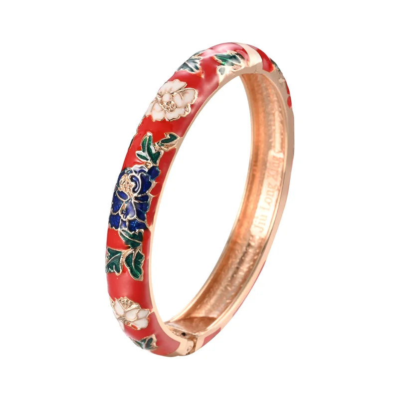 Flower Bangle Bracelet - VEYAROSE