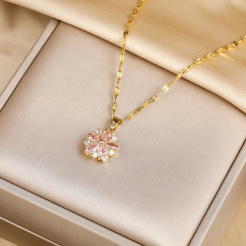Sakura Pink Necklace - VEYAROSE
