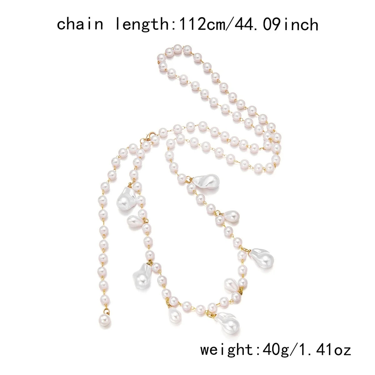 Pearl Baroque Beaded Choker Necklace - VEYAROSE