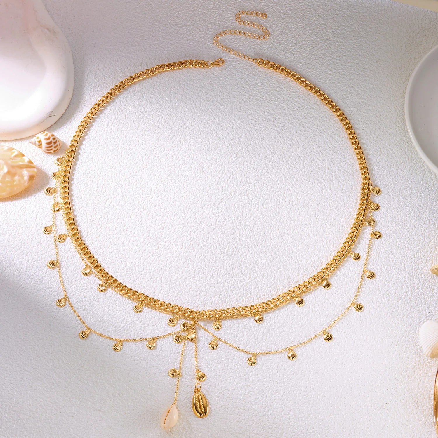 Pearl Shell Starfish Body Chain - VEYAROSE