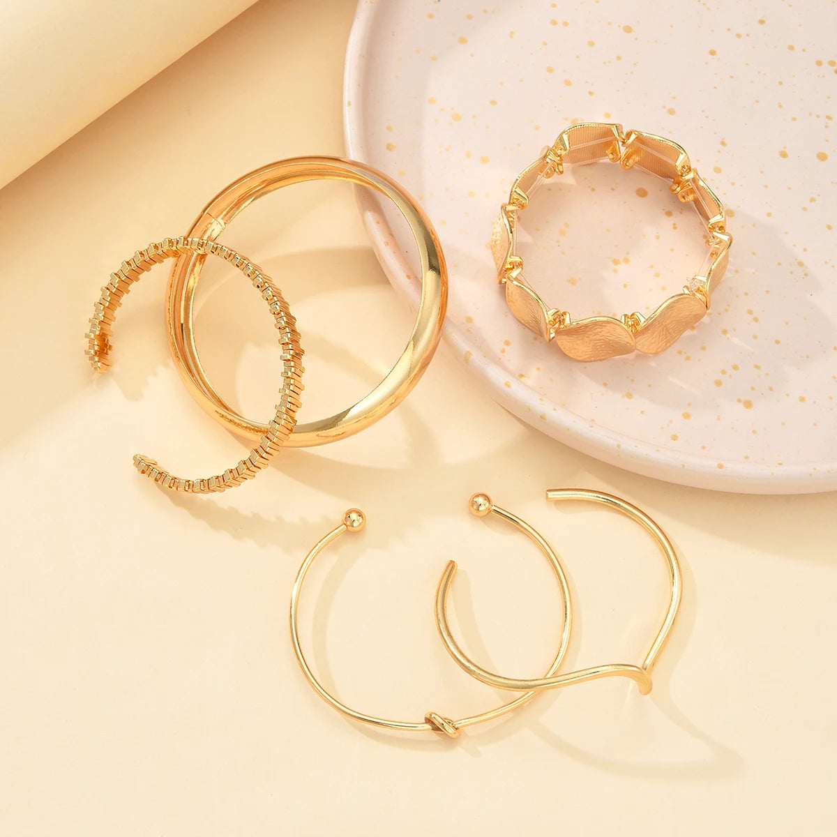 5pcs Set Cuff Bracelet - VEYAROSE