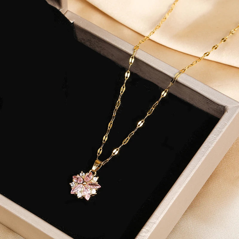 Sakura Pink Necklace - VEYAROSE