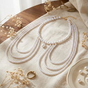 Pearl Baroque Beaded Choker Necklace - VEYAROSE