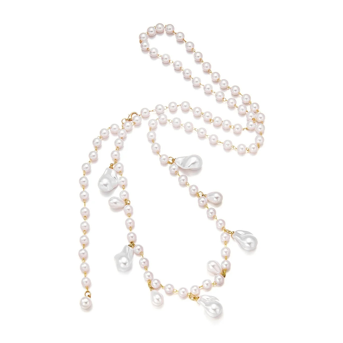 Pearl Baroque Beaded Choker Necklace - VEYAROSE