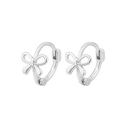 CZ Crystal Hoop Huggie Earrings - VEYAROSE