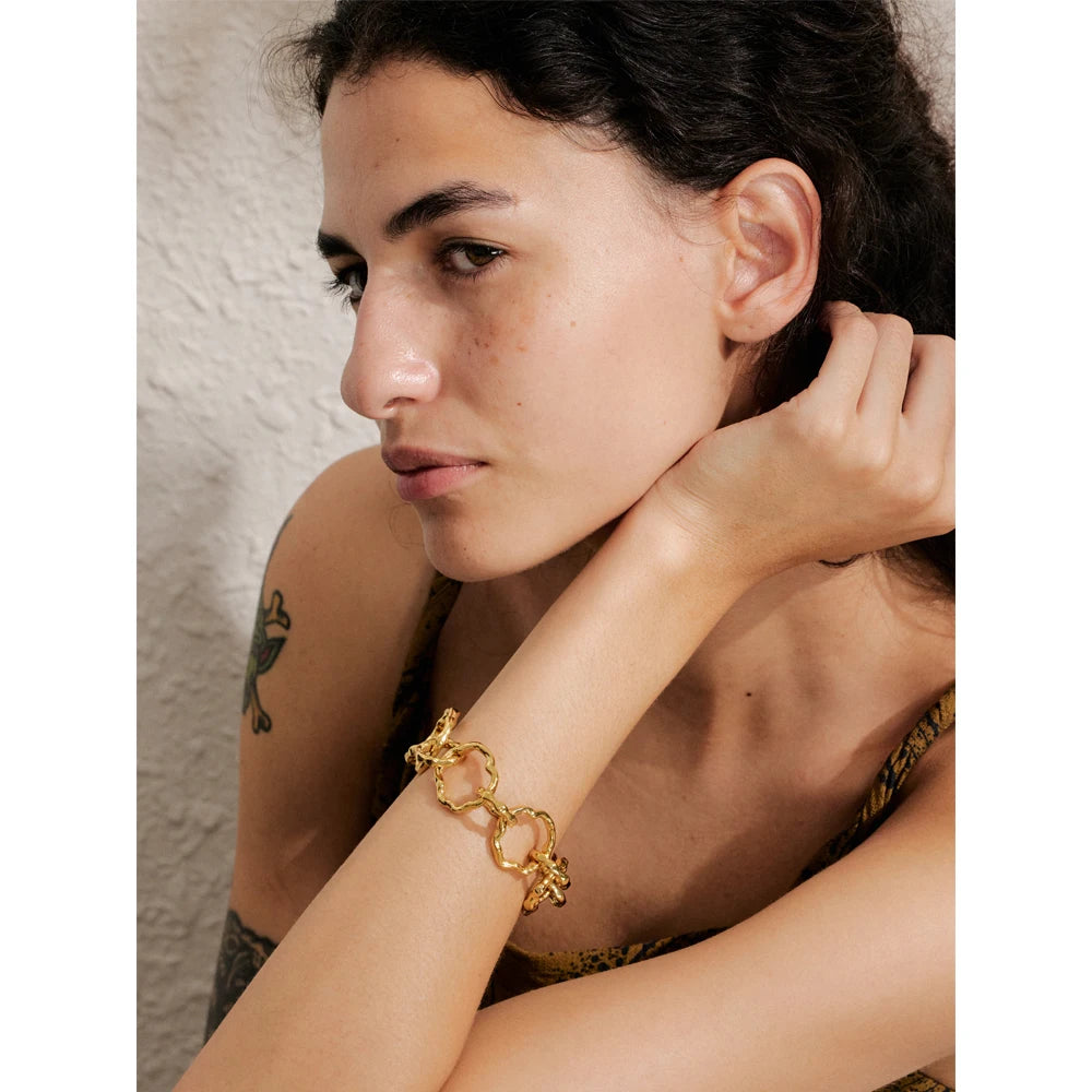 Handmade Chain Bangle Bracelet - VEYAROSE
