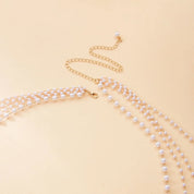 Pearl Baroque Beaded Choker Necklace - VEYAROSE