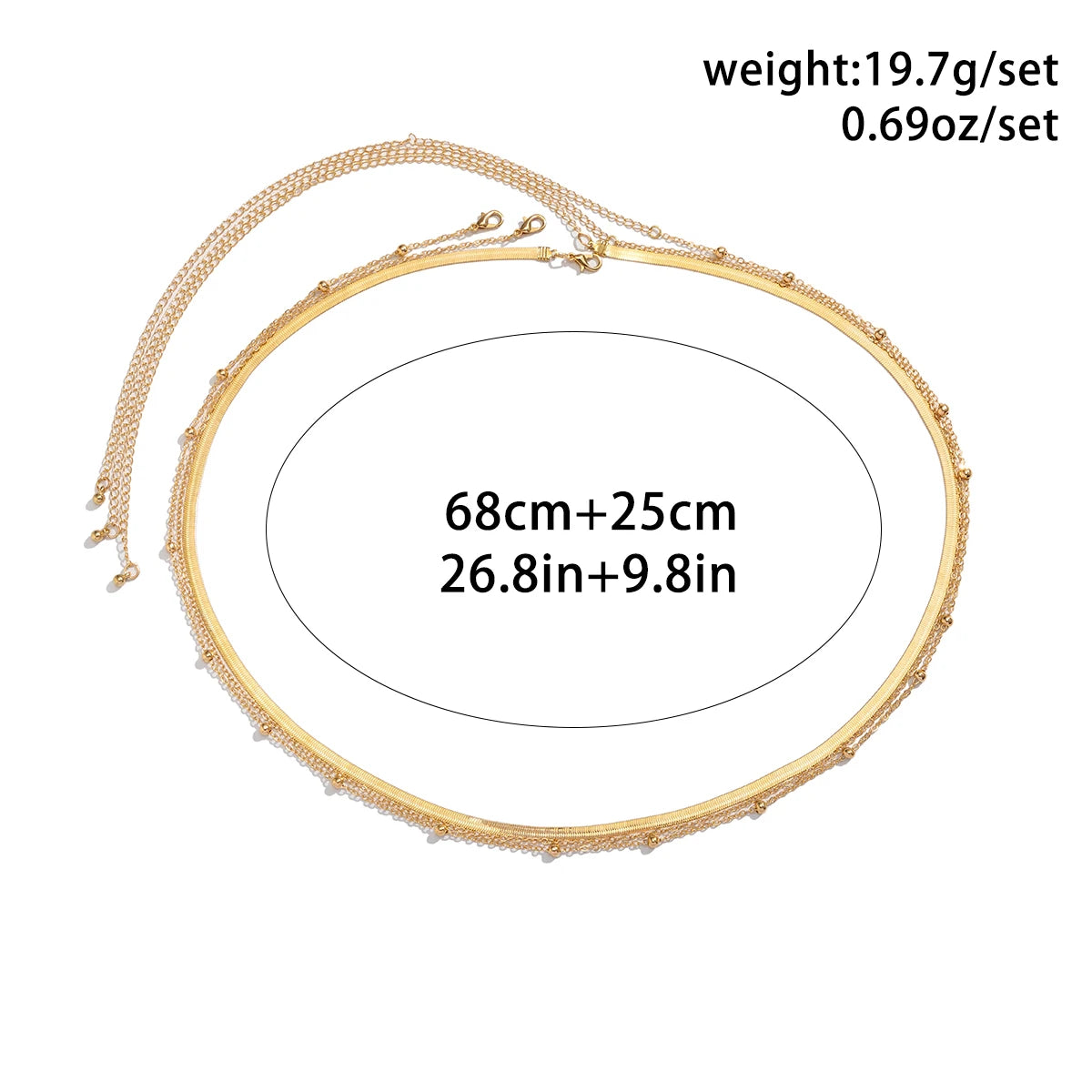 Minimalist Multi-layer Body Chain - VEYAROSE