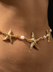 Pearl Starfish Body Chain - VEYAROSE