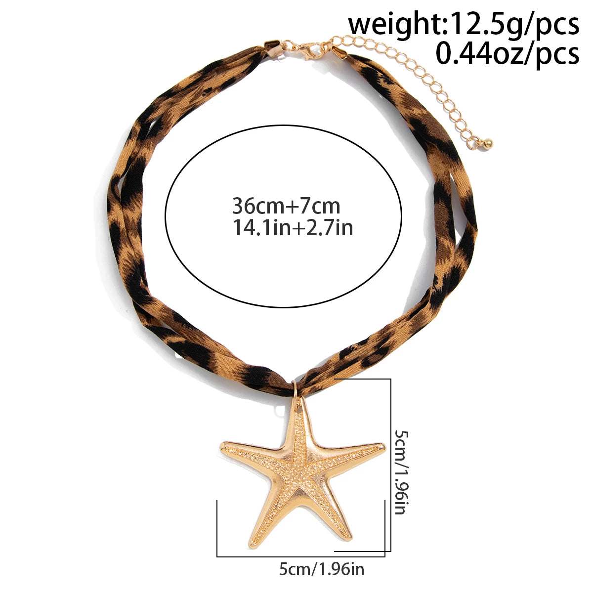 Starfish Conch Heart Necklace - VEYAROSE