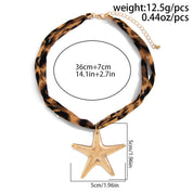 Starfish Conch Heart Necklace - VEYAROSE