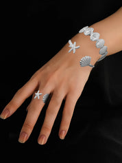 Shell Starfish Ocean Ring Set - VEYAROSE