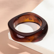 Resin Acrylic Geometric Cuff Bracelet - VEYAROSE
