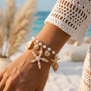 Pearl Shell Starfish Necklace - VEYAROSE
