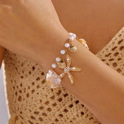 Pearl Shell Starfish Necklace - VEYAROSE