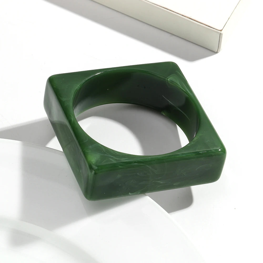 Acrylic Geometric Organic Cuff Bracelet - VEYAROSE
