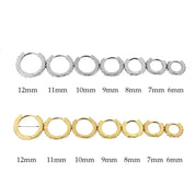 CZ Crystal Hoop Huggie Earrings Set - VEYAROSE