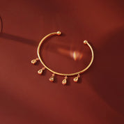 CZ Tassel Drop Bangle Bracelet - VEYAROSE