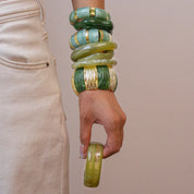 Acrylic Geometric Organic Cuff Bracelet - VEYAROSE