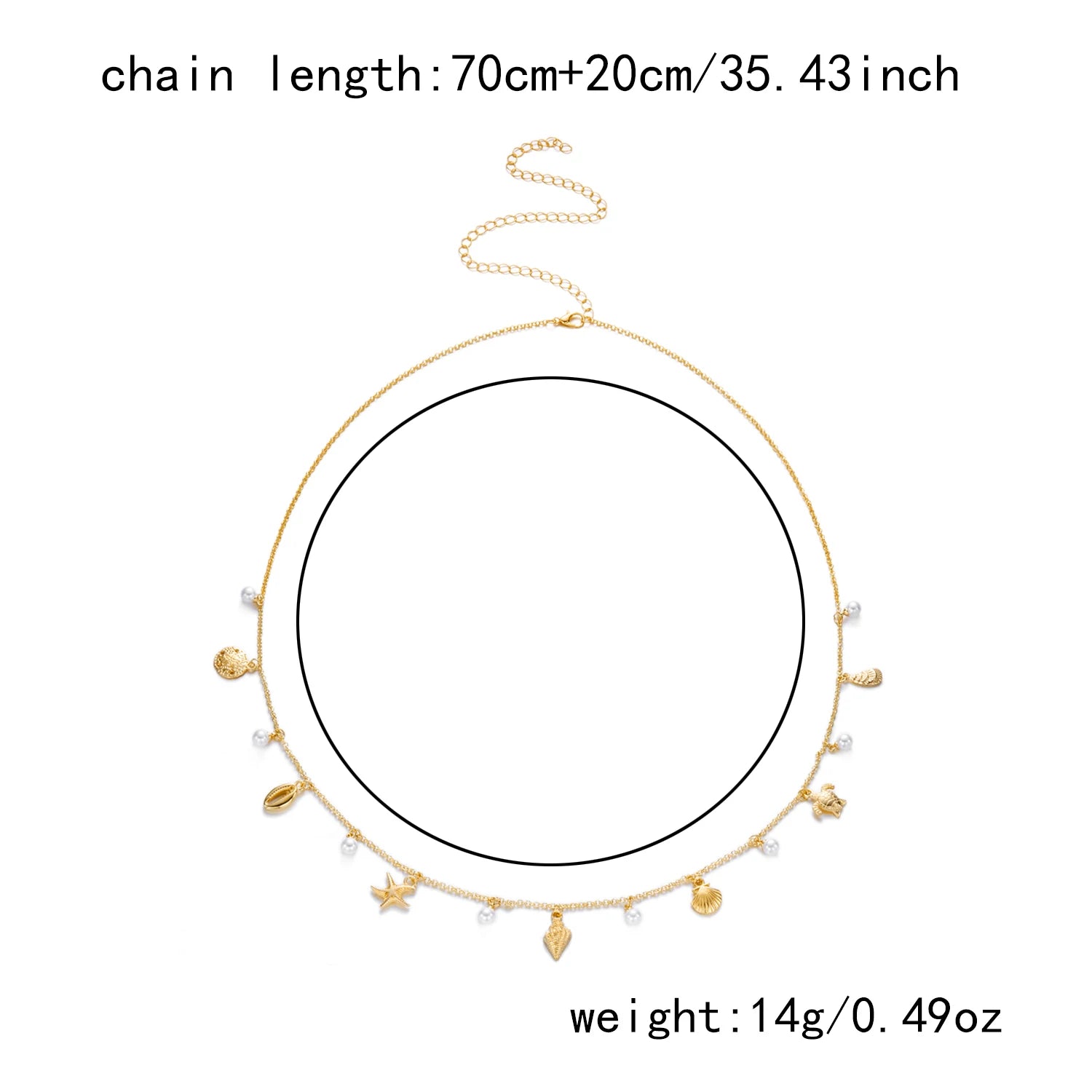 Pearl Shell Starfish Body Chain - VEYAROSE