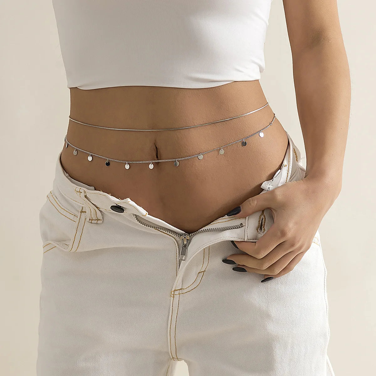 Turquoise Tassel Body Chain - VEYAROSE
