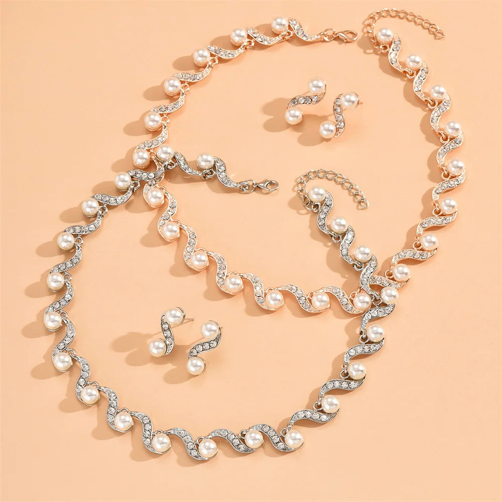 Pearl Jewelry Set - VEYAROSE