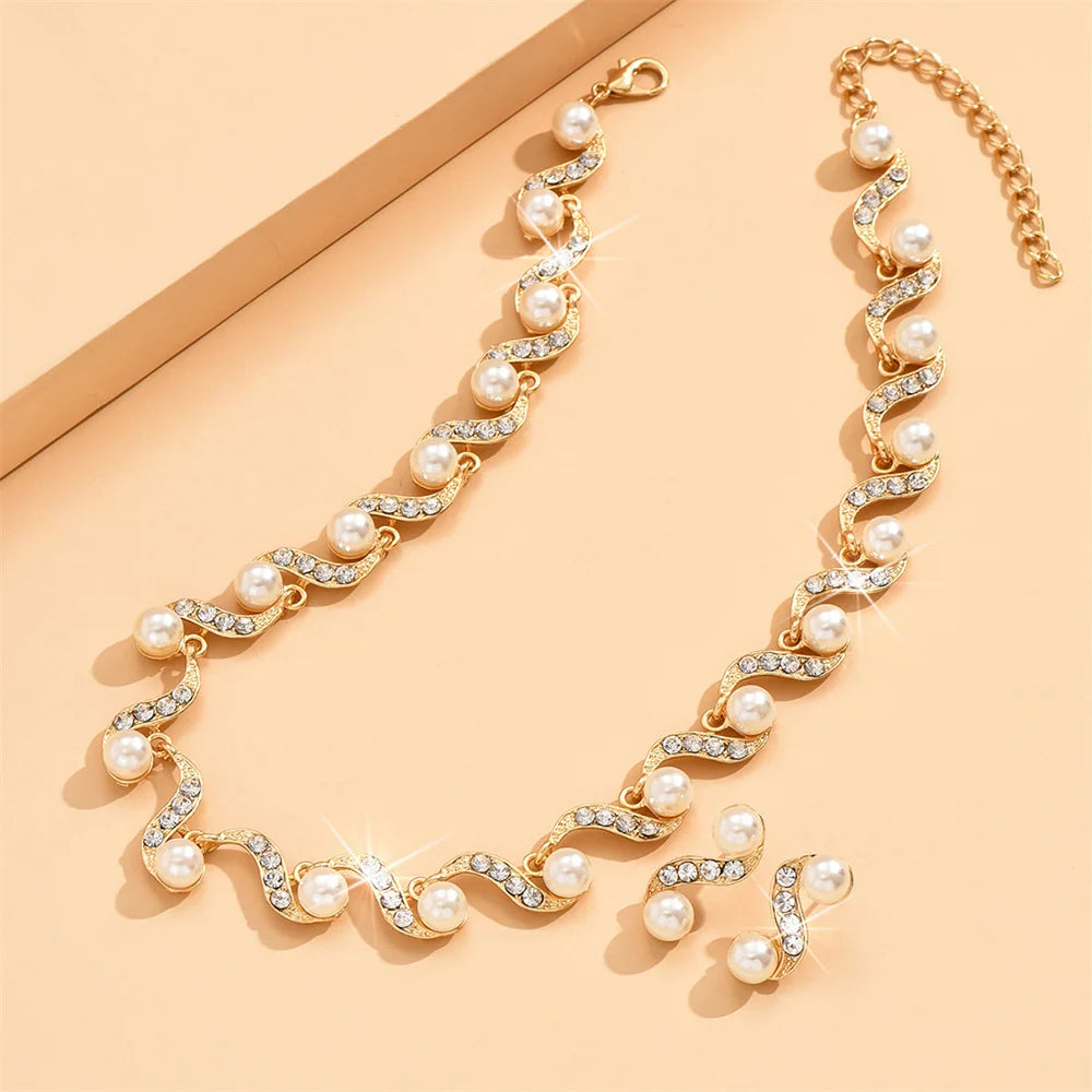 Pearl Jewelry Set - VEYAROSE