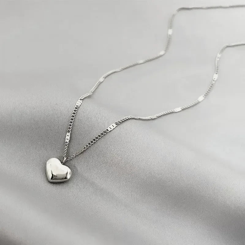 Heart Geometric Necklace - VEYAROSE