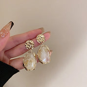 Resin Organic Stud Earrings - VEYAROSE