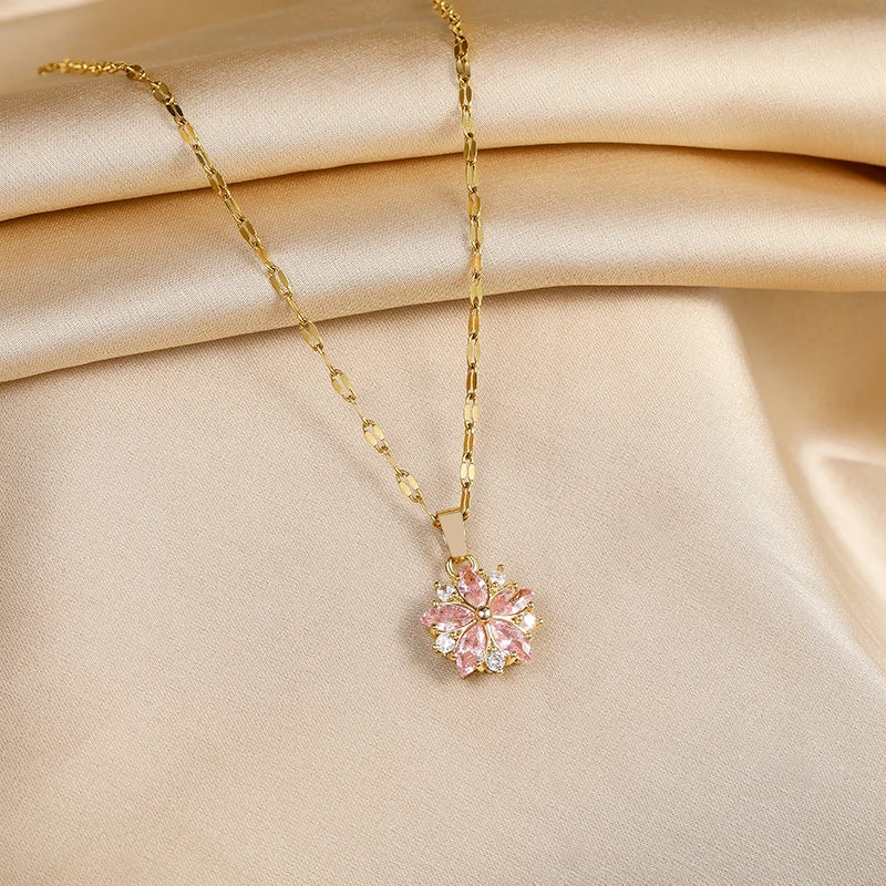 Sakura Pink Necklace - VEYAROSE