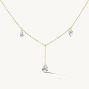 Crystal Tassel Teardrop Necklace - VEYAROSE