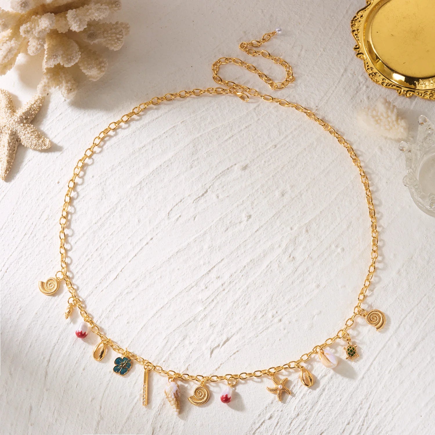 Shell Starfish Conch Body Chain - VEYAROSE