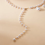 Pearl Baroque Beaded Choker Necklace - VEYAROSE