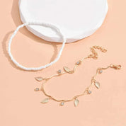 Crystal Tassel Anklet - VEYAROSE