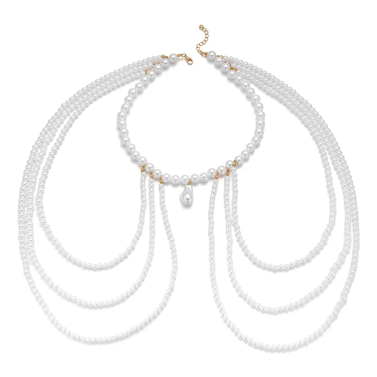 Pearl Baroque Beaded Choker Necklace - VEYAROSE