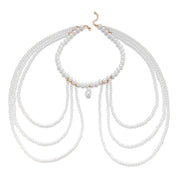 Pearl Baroque Beaded Choker Necklace - VEYAROSE