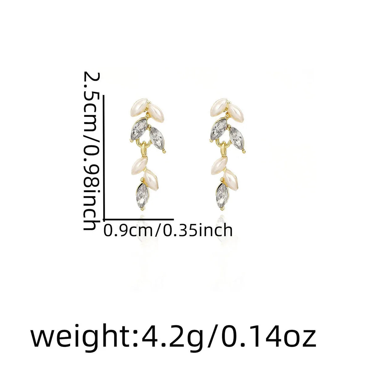 Crystal Pearl Tassel Drop Earrings - VEYAROSE