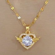 Pearl Heart Necklace - VEYAROSE
