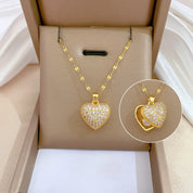 CZ Pearl Shell Choker Necklace - VEYAROSE