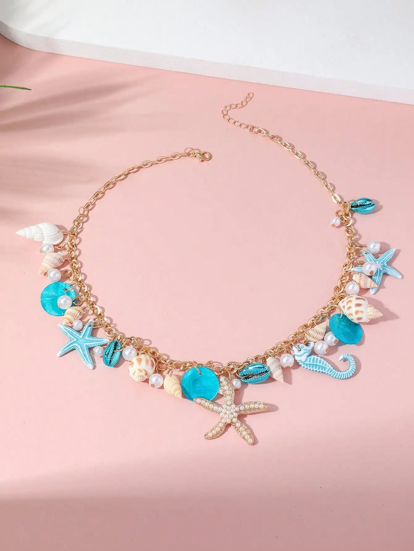 Pearl Shell Starfish Necklace - VEYAROSE