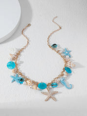 Pearl Shell Starfish Necklace - VEYAROSE