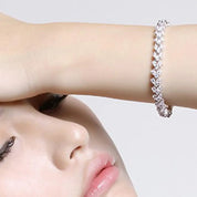 Rhinestone CZ Bangle Bracelet - VEYAROSE