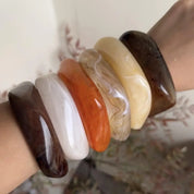 Resin Acrylic Geometric Cuff Bracelet - VEYAROSE