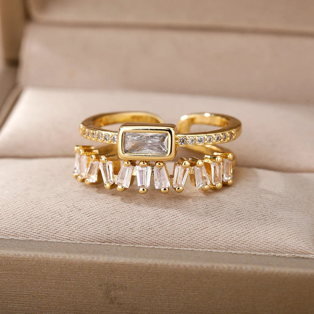 CZ Organic Green Ring - VEYAROSE