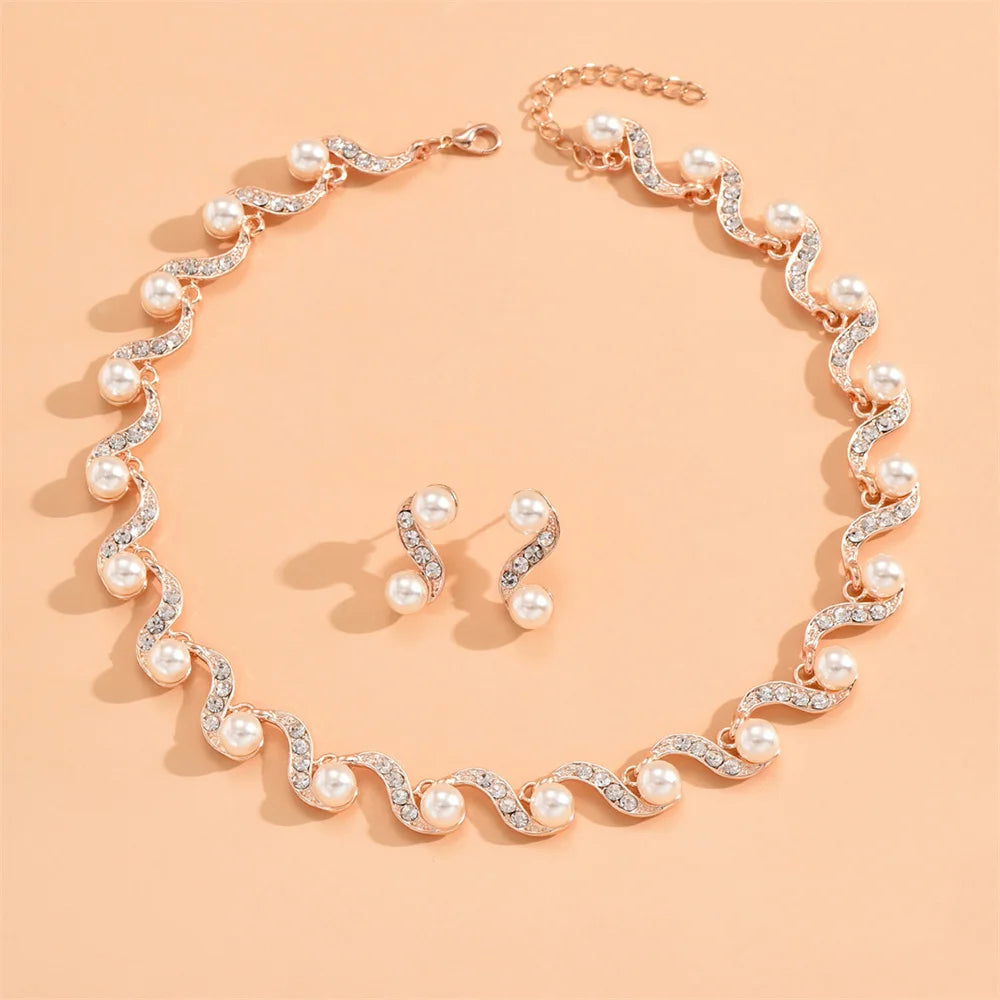 Pearl Jewelry Set - VEYAROSE