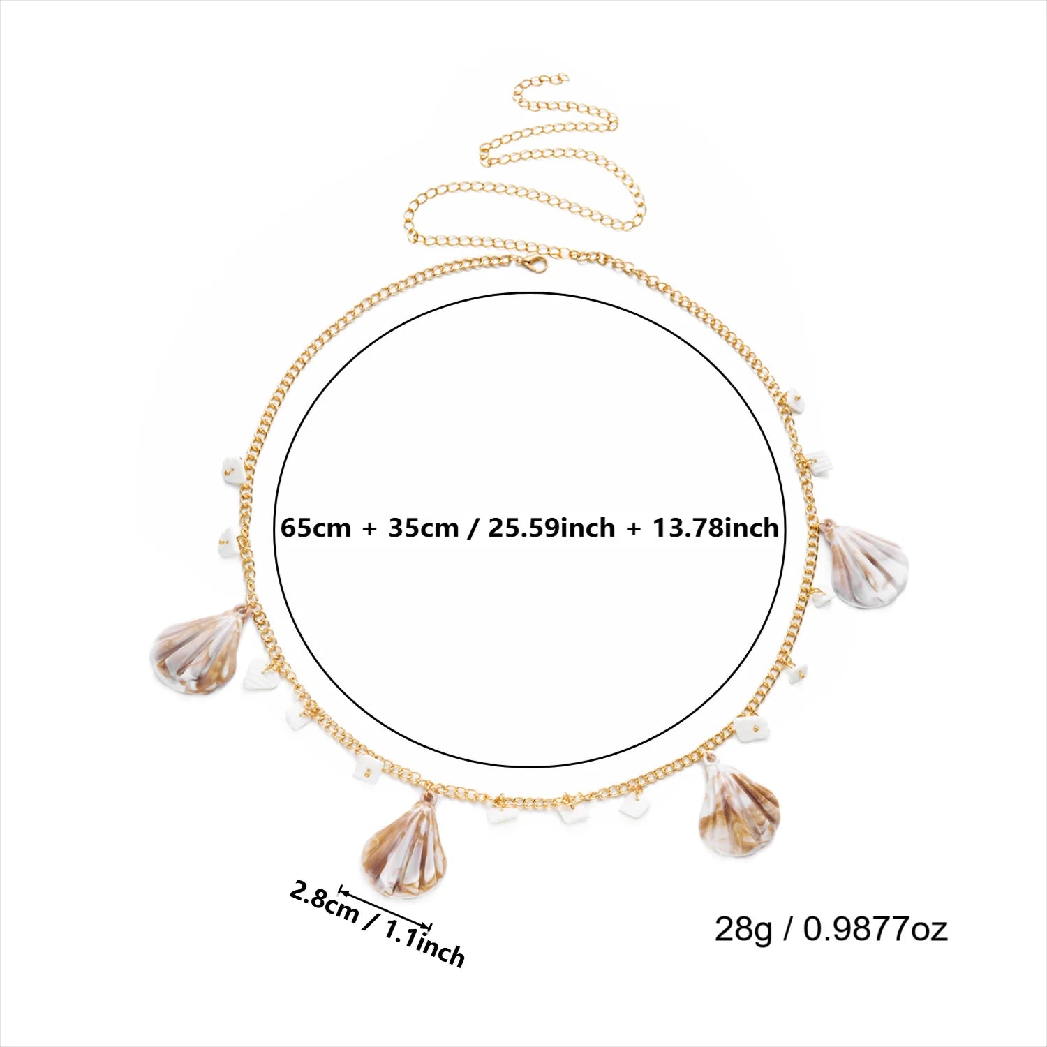 Shell Starfish Conch Body Chain - VEYAROSE