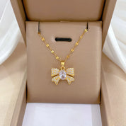 CZ Pearl Shell Choker Necklace - VEYAROSE